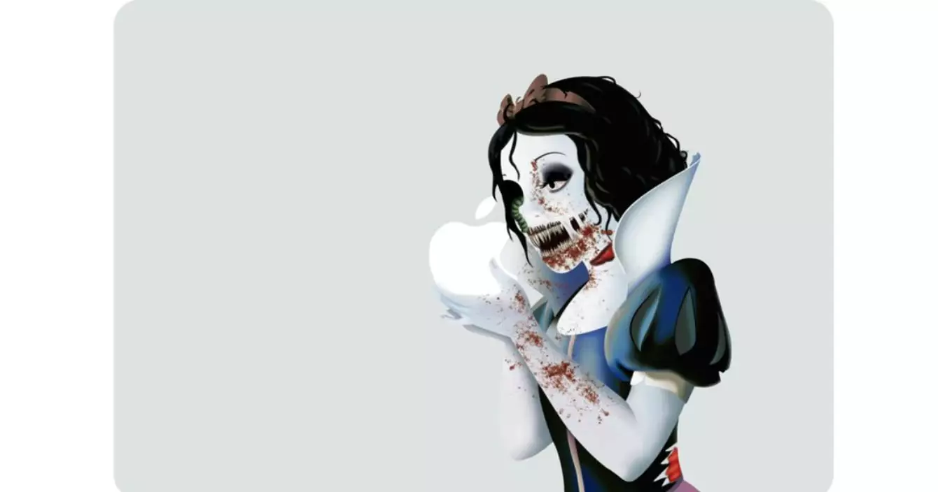 sticker-balnche-neige-zombie