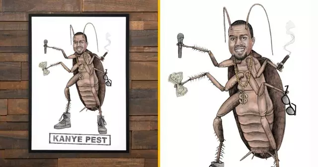 affiche-kanye-west-insecte-kanye-pest