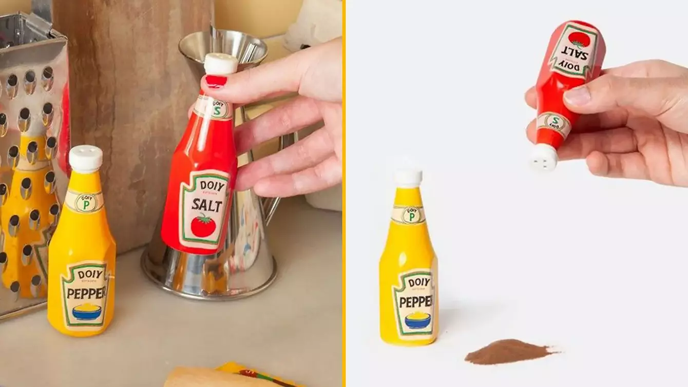 SALIÈRE-POIVRIÈRE-MOUTARDE-KETCHUP
