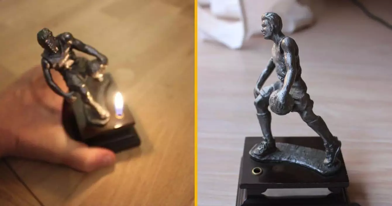 briquet-statue-forme-joueur-basket