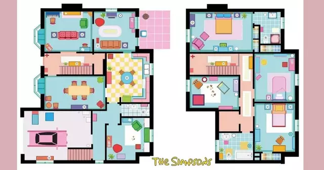 affiche-plan-maison-simpsons