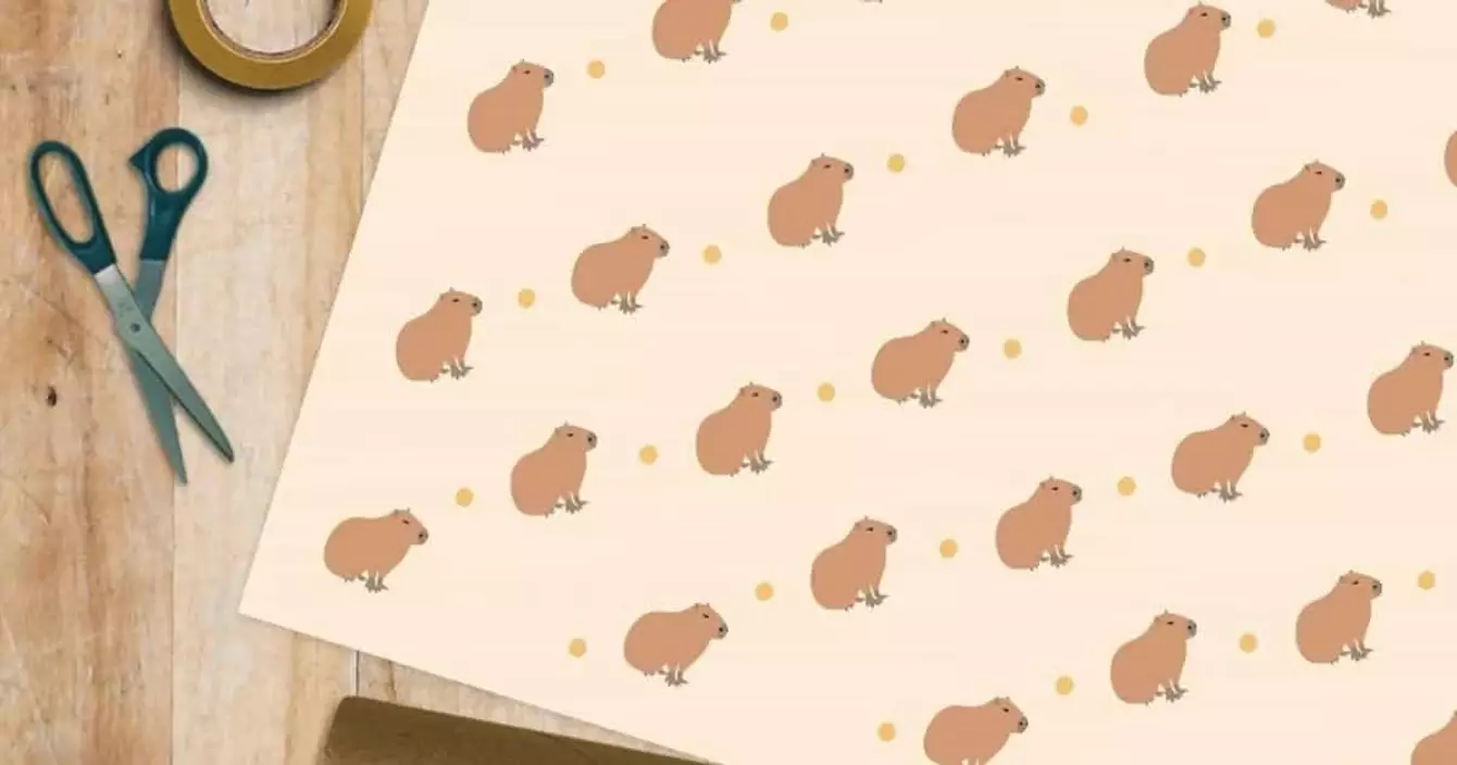 papier-cadeau-capybara