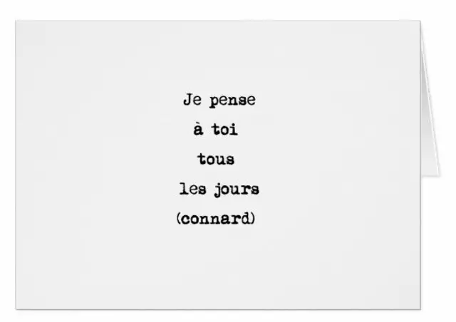 Je pense à toi carte de vœux - Zazzle