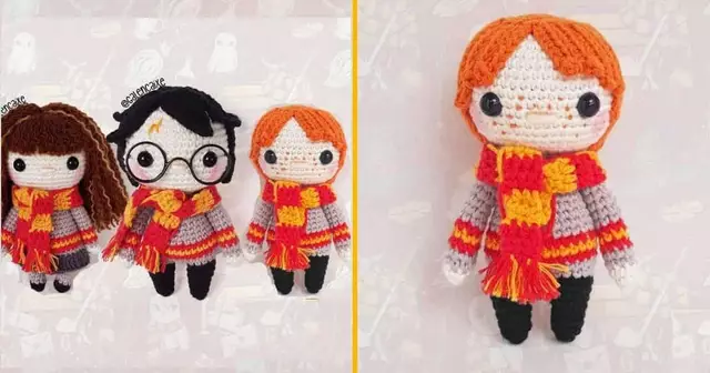 modele-crochet-harry-ron-hermione