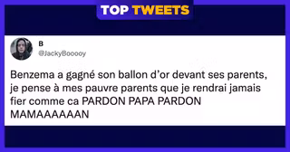 top tweet ballon or benzema 2