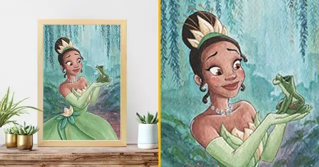 impression-aquarelle-princesse-grenouille