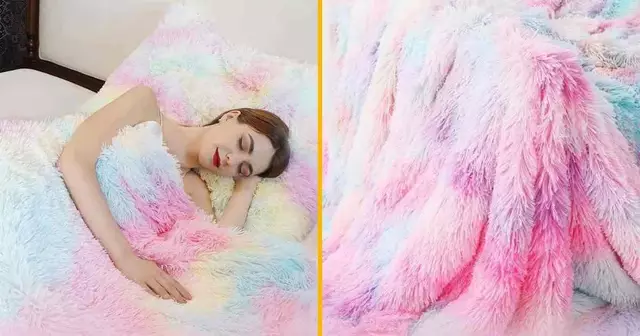 plaid-polaire-arc-en-ciel