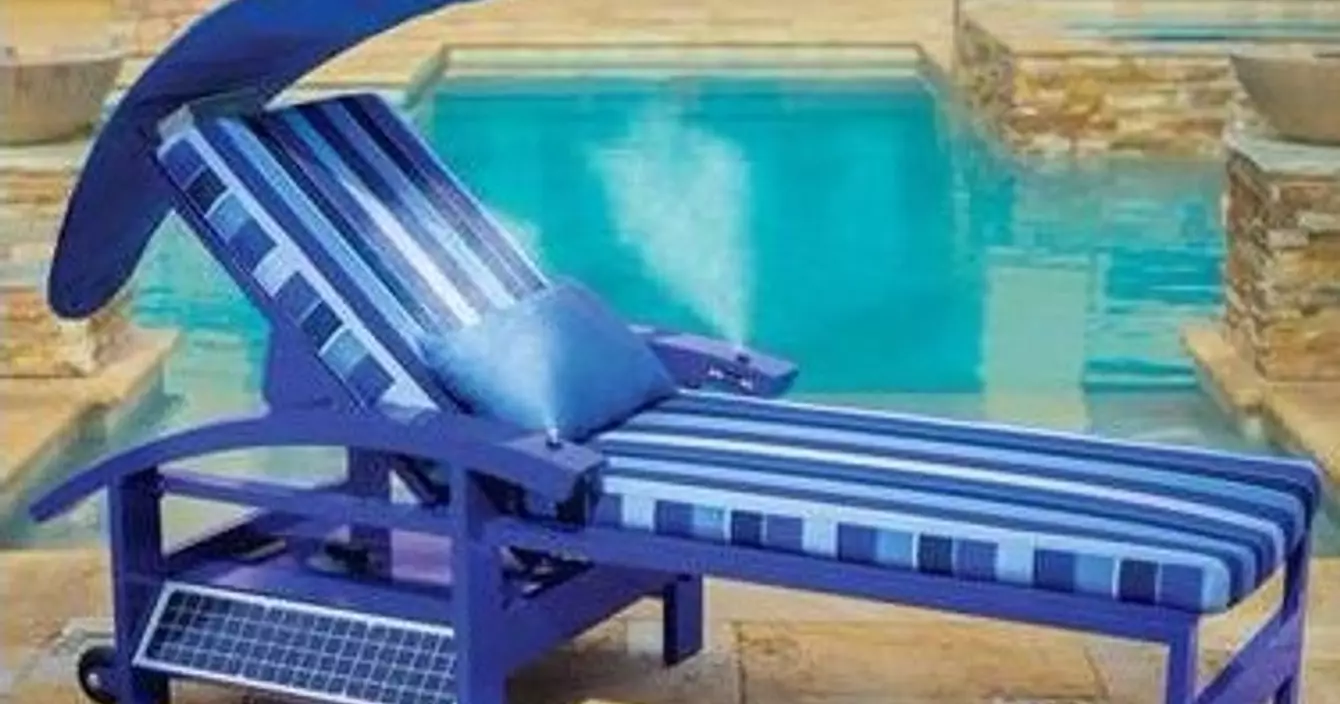 The Solar Powered Entertainment Lounger - Hammacher Schlemmer