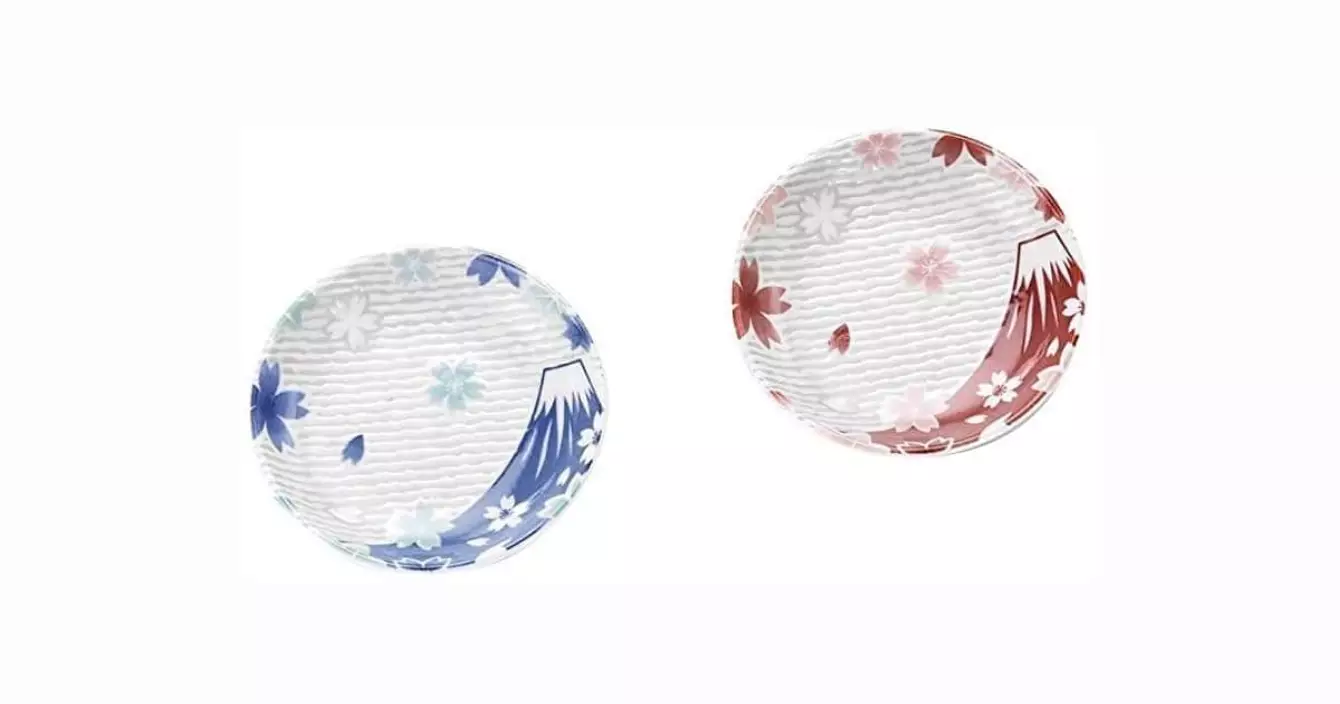 assiette-porcelaine-mont-fuji