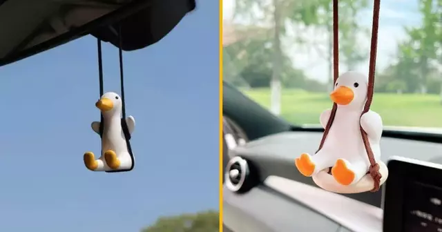 ornement-voiture-canard-balancoire