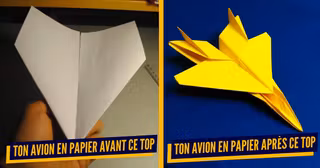 une avion papier