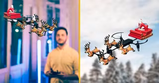 drone-volant-pere-noel-renne