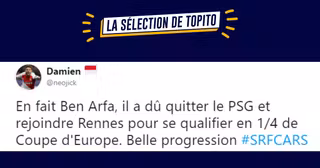 une tweet rennes arsenal