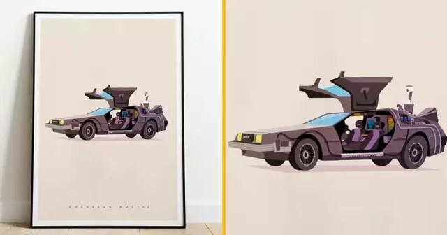 affiche-dolorean-dmc-12-retour-vers-le-futur