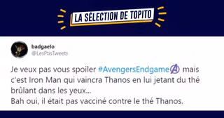 une tweet super heros