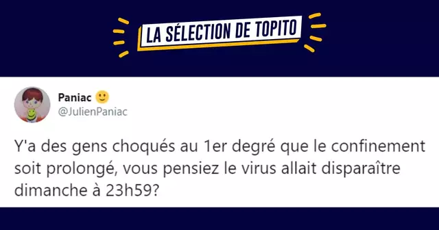 une tweet confinement 121
