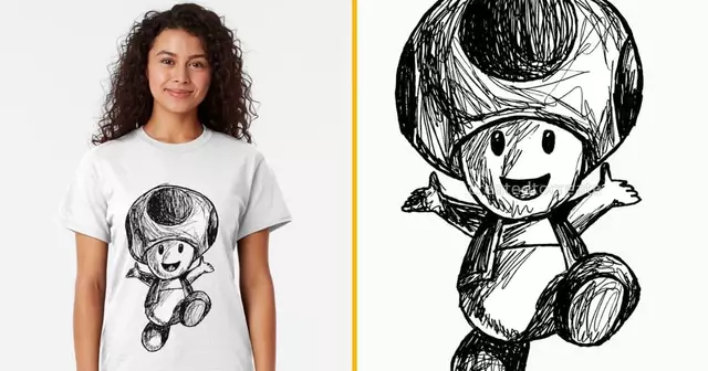 t-shirt-toad-dessine-stylo
