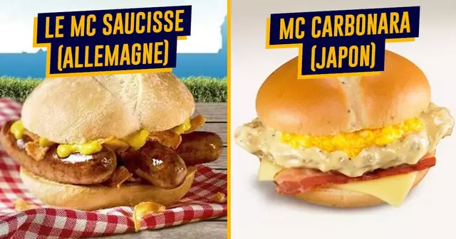 top menu mcdo monde