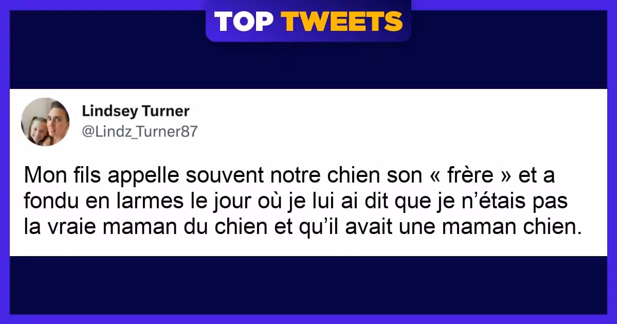 top tweets enfants chiens