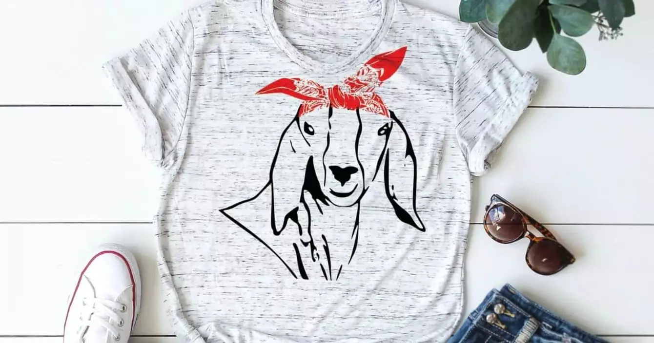 t-shirt-chevre-bandana