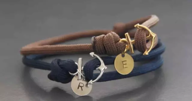 bracelet-couple-ancre