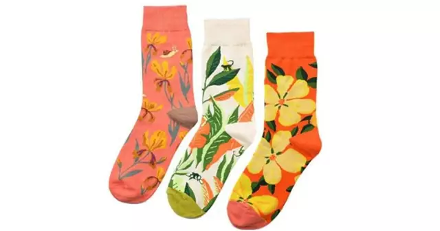 chaussettes-fleuries