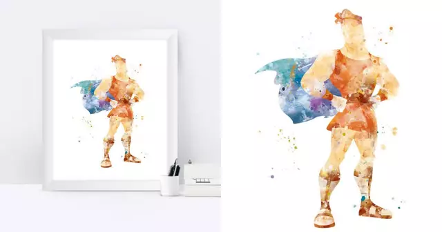 affiche-aquarelle-hercule