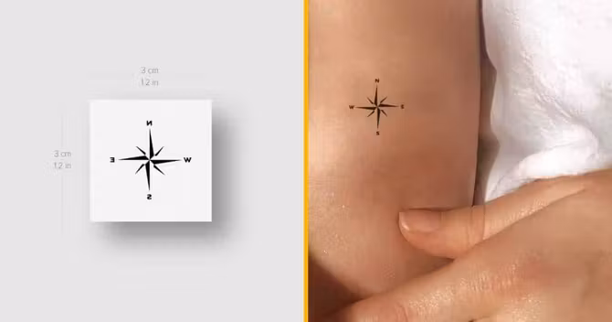 tatouages-minimaliste-boussole