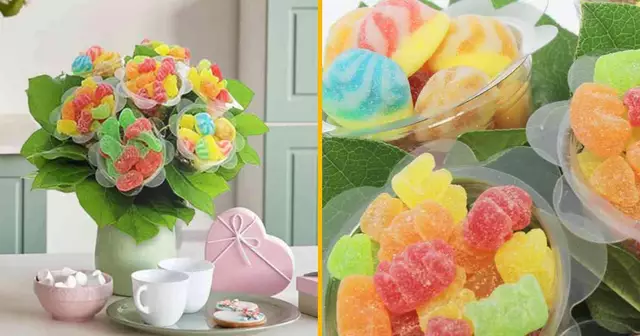 bouquet-fleurs-roses-bonbons