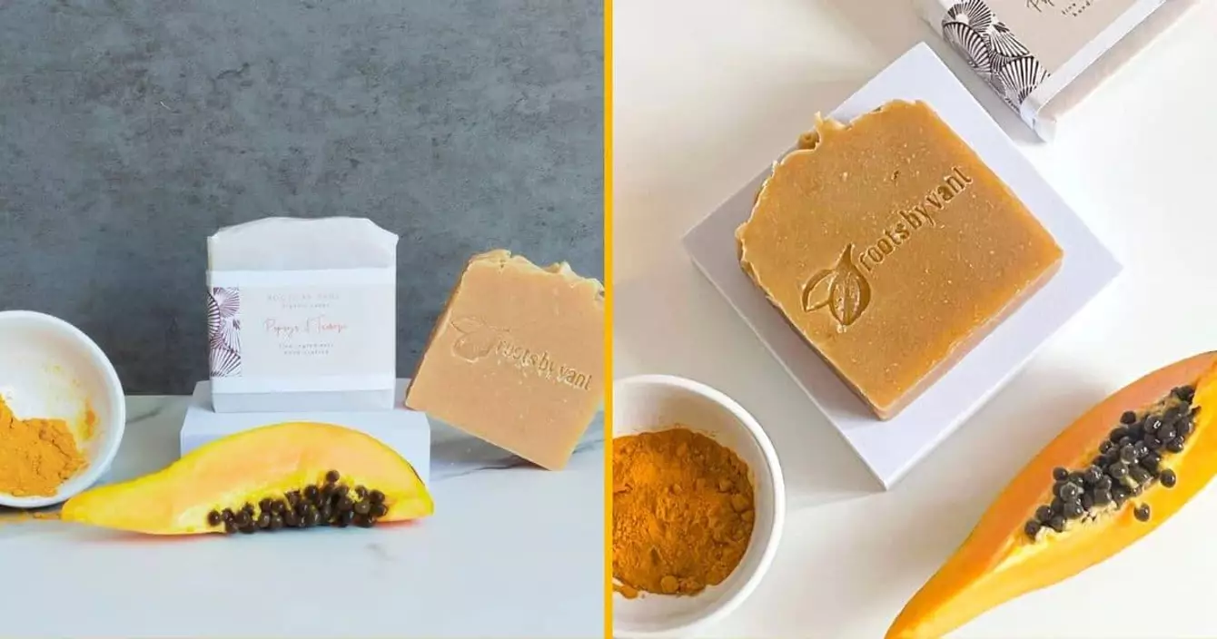 savon-realise-papaye-curcuma