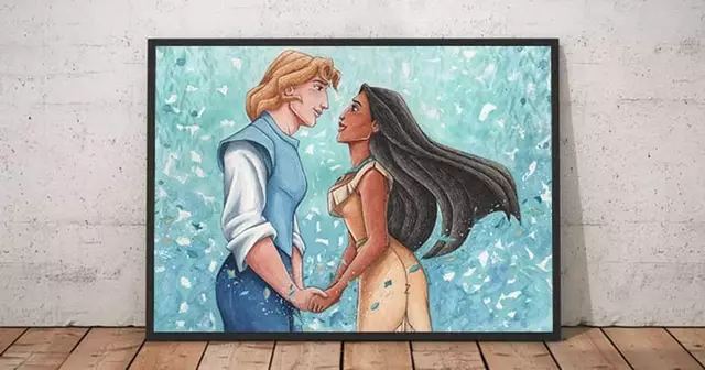 aquarelle-pocahontas