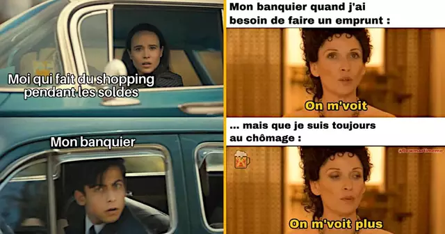 top memes banquier