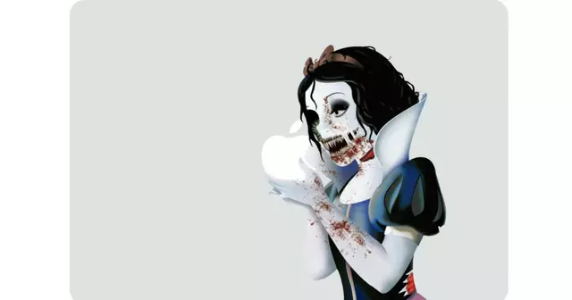 sticker-balnche-neige-zombie