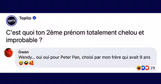 top pire deuxieme prenom