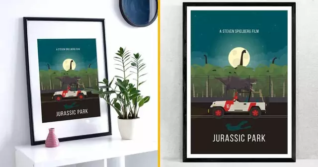 affiche-minimaliste-jurassic-park