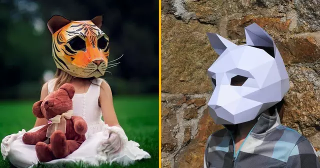 masque-chat-tigre-papier