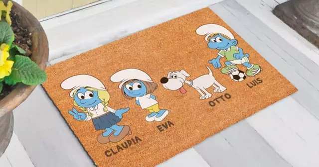 paillasson-schtroumpfs-personnaliser